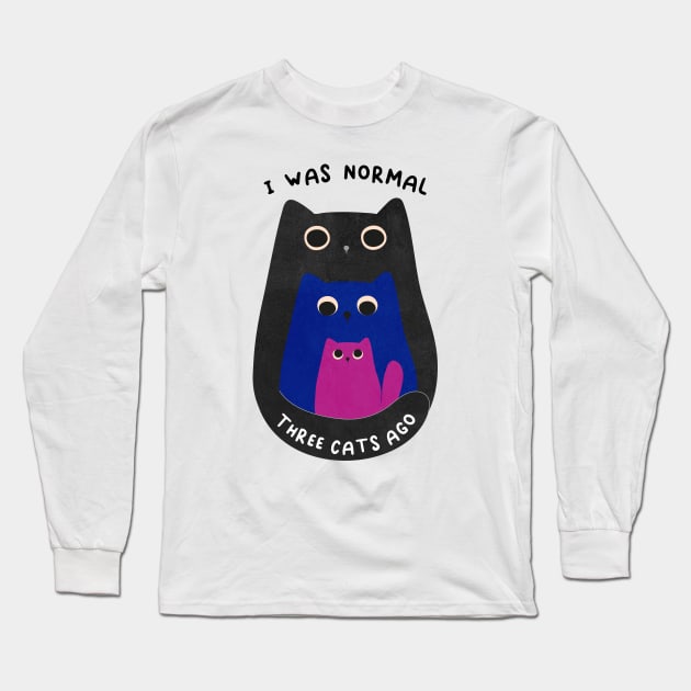 Three cats Long Sleeve T-Shirt by grafart